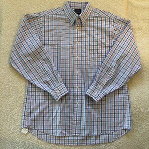 The Eagle Stretch Neck Dress Shirt Pink and Blue X-Large